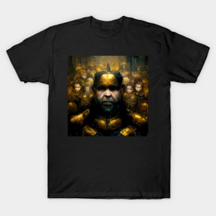 Dark army of the dwarves | Black and Gold T-Shirt